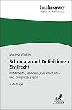 Schemata und Definitionen Zivilrecht: mit Arbeits-, Handels-, Gesellschafts- und Zivilprozessrecht...