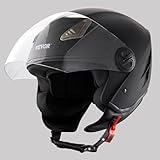 VEVOR Motorradhelm Motocross-Helme 3/4 Gesicht Größe M, Helme aus ABS mit Bluetooth-Kommunikation...