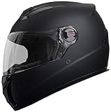 Integralhelm Helm Motorradhelm RALLOX M61 Größe L schwarz matt