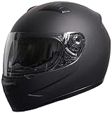 RALLOX Helmets Integralhelm 051-1 schwarz/matt Rallox Motorrad Roller Sturz Helm (XS, S, M, L, XL)...