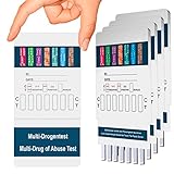 5x 10in1 Multi Drogentest Urintest – 10 Drogenarten – Drogenschnelltest auf THC, Amphetamine,...