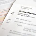 Der Bußgeldbescheid enthält die Sanktionen einer Ordnungswidrigkeit