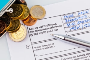 Eigenantrag: Um die Verbraucherinsolvenz zu ersuchen, müssen Sie einen "Antrag auf Eröffnung des Insolvenzverfahrens" einreichen.