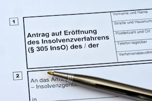 Der Antragsteller muss den Insolvenzantrag in schriftlicher Form einreichen.