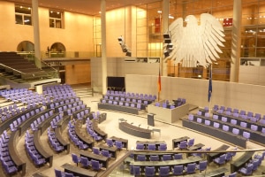 Ein wichtiger Teil der Legislative ist der Deutsche Bundestag.