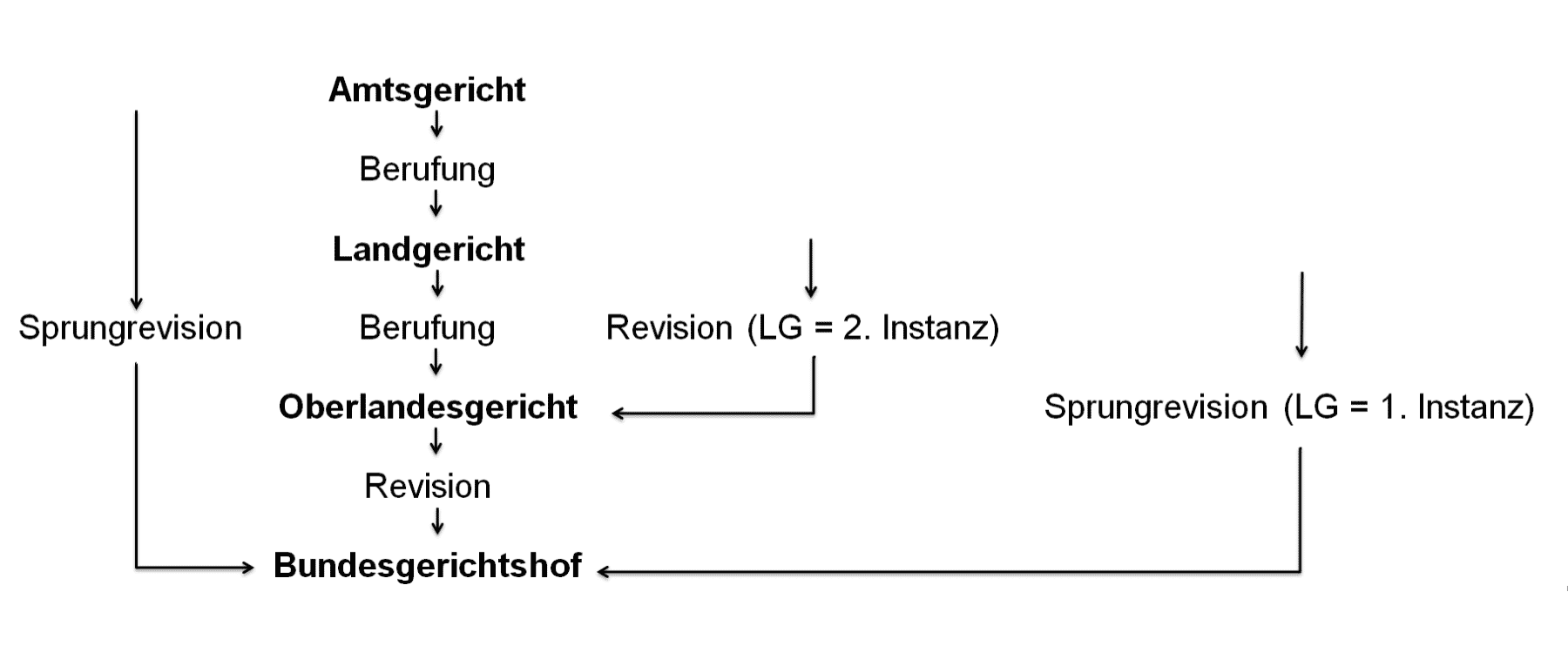 So kann die Revision im Zivilrecht erfolgen.