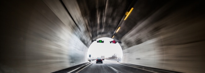 In einem Tunnel müssen Autofahrer besonders wachsam sein.