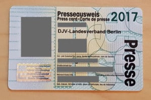 Verdi & DJV: Den Presseausweis sollten anerkannte Verbände ausstellen.