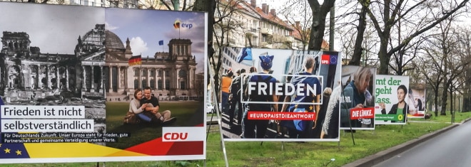 Steht die nächste Wahl an, säumt Wahlwerbung die Straßen.